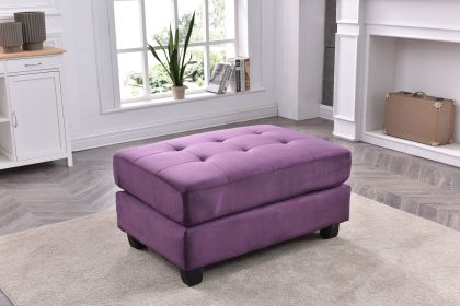 Glory Furniture Malone G637-O Ottoman , PURPLE