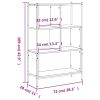 Bookcase Smoked Oak 28.3"x11"x42.9" Engineered Wood