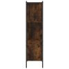 Bookcase Smoked Oak 28.3"x11"x42.9" Engineered Wood