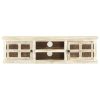TV Stand White 51.2"x11.8"x14.2" Solid Wood Mango