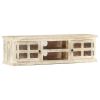 TV Stand White 51.2"x11.8"x14.2" Solid Wood Mango
