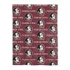 Florida State Seminoles Twin Rotary Bed In a Bag Set
