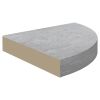 Wall Corner Shelves 4 pcs Concrete Gray 13.7"x13.7"x1.4" MDF