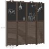 Wooden Room Divider/Privacy Screen (Swiship-Ship) (Prohibited by WalMart)