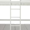 Twin Over Twin Bunk Beds Can be Turn into Upper Bed and Down Desk, Cushion Sets are Free. White,79''L x 40.9''W x 79''H.