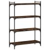 Bookcase 4-Tier Smoked Oak 31.5"x11.8"x47.2" Engineered Wood