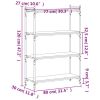 Bookcase 4-Tier Smoked Oak 31.5"x11.8"x47.2" Engineered Wood