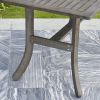 Kyrstin Grey-washed Farmhouse Wood Patio Dining Table for 6 Seaters