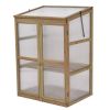 30 x 22 x 43 Inch Garden Portable Wooden Greenhouse