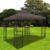 11.5x11.5ft 2T Gazebo Top Chocolate