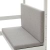 Twin Over Twin Bunk Beds Can be Turn into Upper Bed and Down Desk, Cushion Sets are Free. White,79''L x 40.9''W x 79''H.