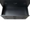 Chest of Drawers Metal Industrial Style 30.7"x15.7"x36.6" Black