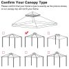 11.5x11.5ft 2T Gazebo Top Chocolate