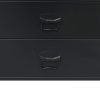 Chest of Drawers Metal Industrial Style 30.7"x15.7"x36.6" Black