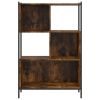 Bookcase Smoked Oak 28.3"x11"x42.9" Engineered Wood
