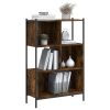 Bookcase Smoked Oak 28.3"x11"x42.9" Engineered Wood