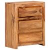 Drawer Cabinet 23.6"x13"x29.5" Solid Wood Acacia