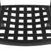 Cast Aluminum Patio Dining Chair 6PCS With Black Frame and Cushions In Random Colors