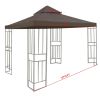11.5x11.5ft 2T Gazebo Top Chocolate