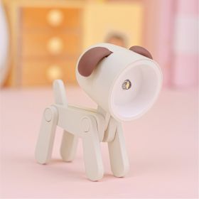 Mini Cute Animal Pet Dogs Deer Designer Led Night Light Table Lamp Kids Toys Gift For Birthday/Easter/Boy/Girlfriends (Color: Beige)