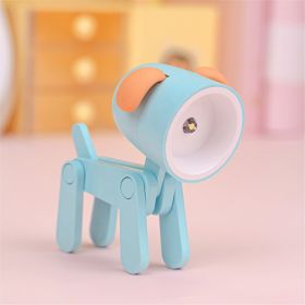 Mini Cute Animal Pet Dogs Deer Designer Led Night Light Table Lamp Kids Toys Gift For Birthday/Easter/Boy/Girlfriends (Color: Blue)