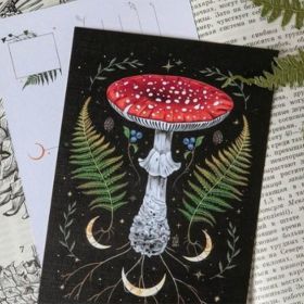 Dark Forest Lunar Calendar 2022 Work Planning Daily Schedule Agenda Organizer Wall Calendar Home Stationery Office Decoration (Color: Card C(not Calendar))